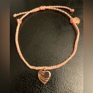 Pura Vida Bracelet Ocean Wave Heart NWOT